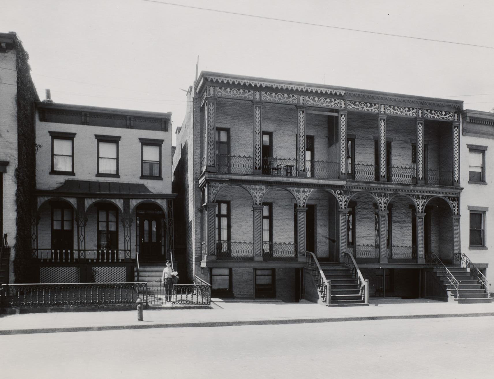 Brick Houses with Wooden Porches, 264–266 North Pearl Street, Albany, NY